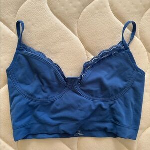 Aerie Deep Blue Lace Bralette